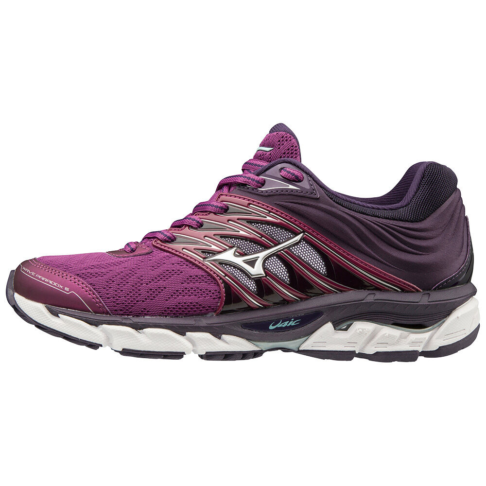 Sapatilhas Running Mizuno WAVE PARADOX 5 - Mulher - Roxo/Prateadas - JQEYD8417